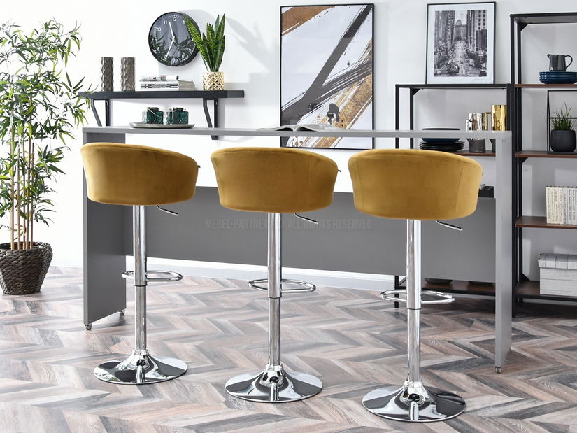 Stolička Hanzel (zlatá + čierna)