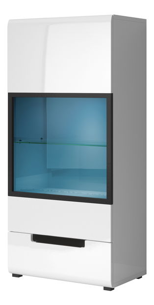 Nappali bútorsor Hayle Typ 11 (fehér + magasfényű fehér)