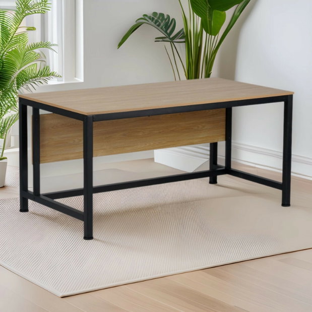Písací stôl 150x80 cm Kilia (dub + čierna)