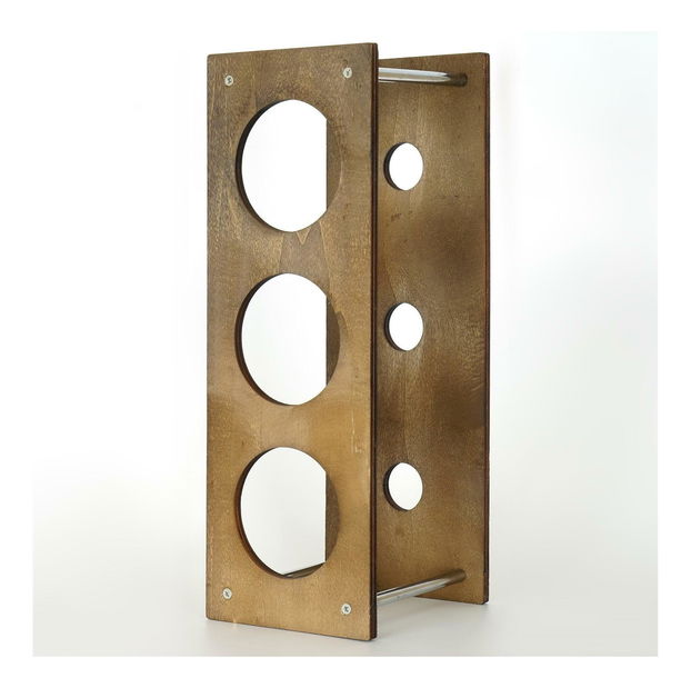 Dekoratívny stojan na víno Vanute 4 (orech) 