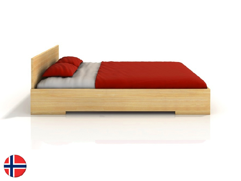 Manželská posteľ 160 cm Naturlig Kirsebaer High (borovica) (s roštom)
