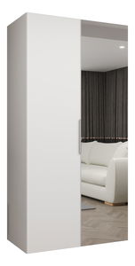 Dulap de haine 100 cm Mirabella 2 (alb + Cașmir)