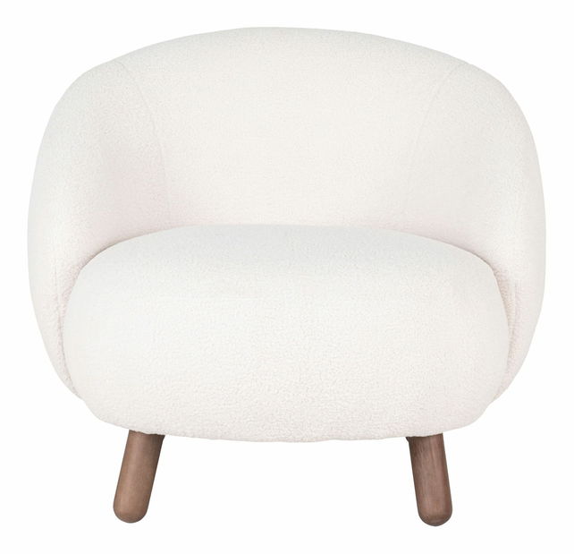 Kreslo s taburetkou Siateriaina 2 (biela)