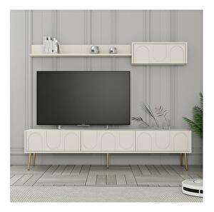 Mobilier living Bipemu 4 (crem + auriu) 