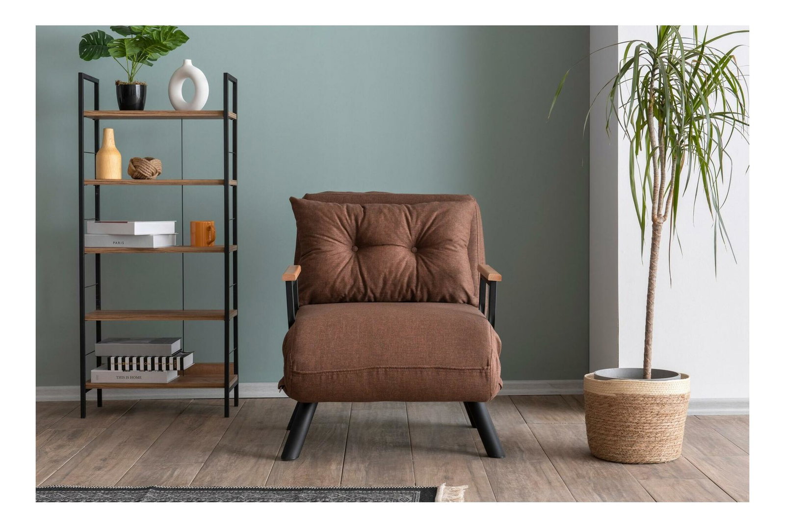 Fotelja na razvlačenje Sandy (svijetlosmeđa)