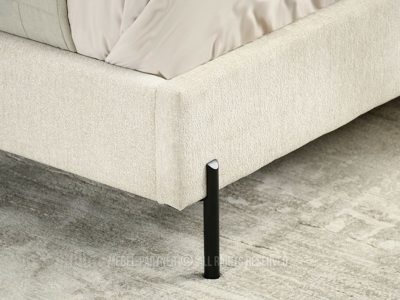 Bračni krevet 160 cm Golpe 160 (krem + crna)