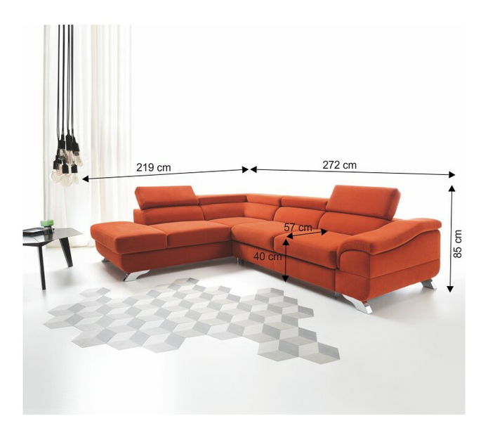 Rohová sedačka Lyng (L)