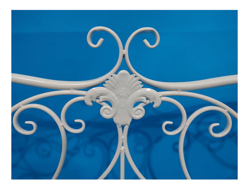 Bancă de grădină Entalia (alb) *vânzare stoc