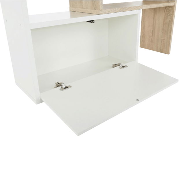 Polcos szekrény Unwest (fehér + sonoma tölgy)