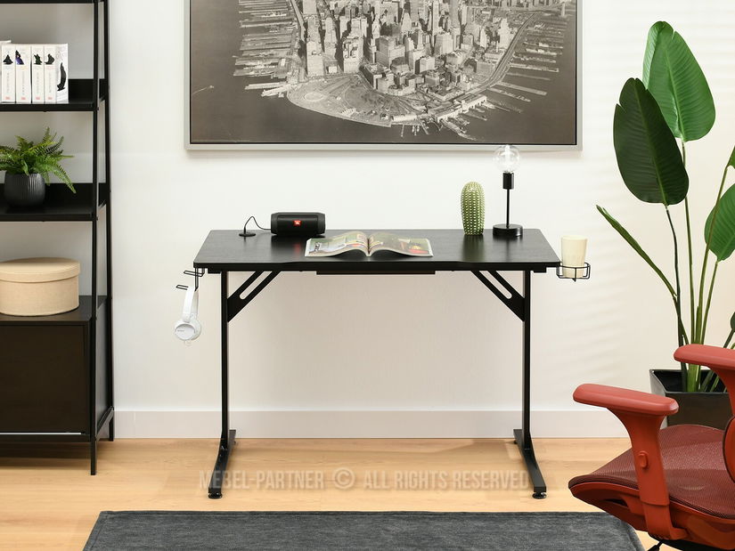 PC stolić Matts 115 (crno drvo + crna)