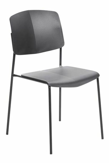 Set 4 ks jedálenských stoličiek Augustino (čierna)