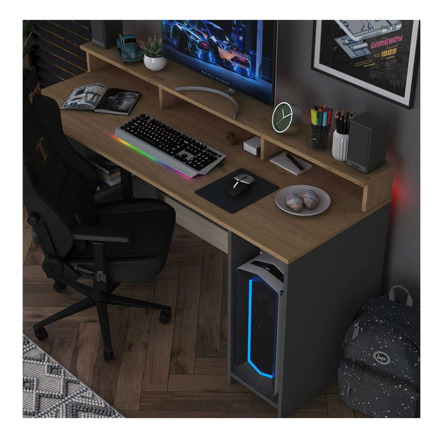 PC stolić Sikine 5 (orah + antracit)