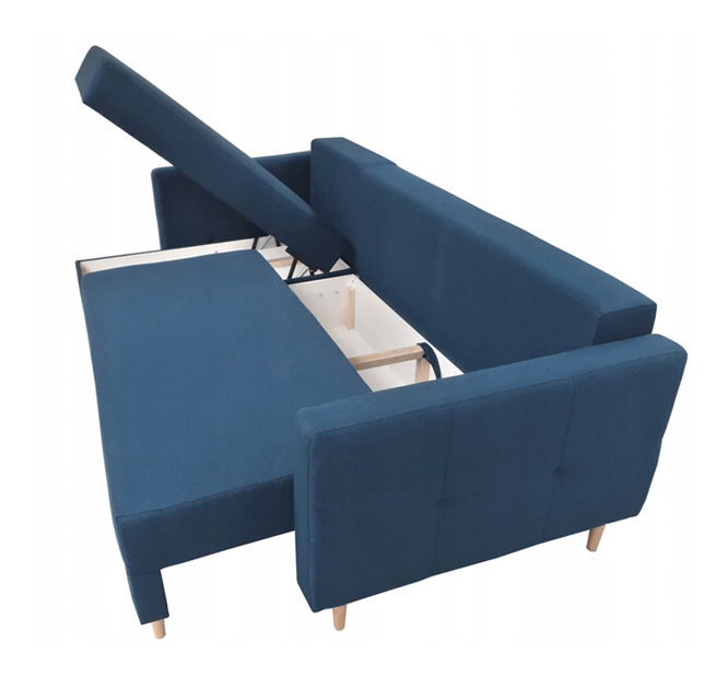 Rohová sedačka Meshire (tmavosivá) (L)