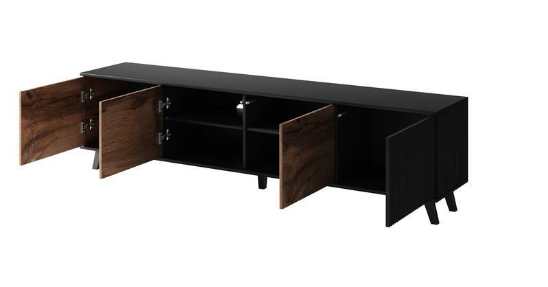 TV stolić Remali (crna + hrast wotan)