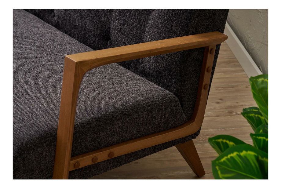 Canapea două locuri Kramer (antracit)