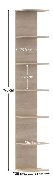 Raft Dorona (stejar sonoma)