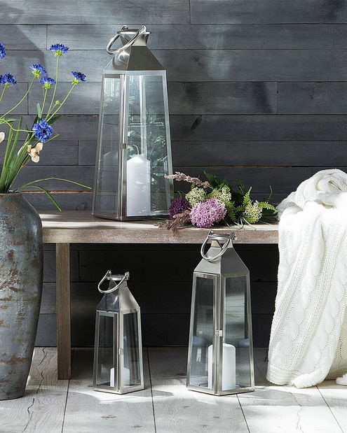 Lampáš CAICO 53 cm (nerez oceľ) (strieborná)