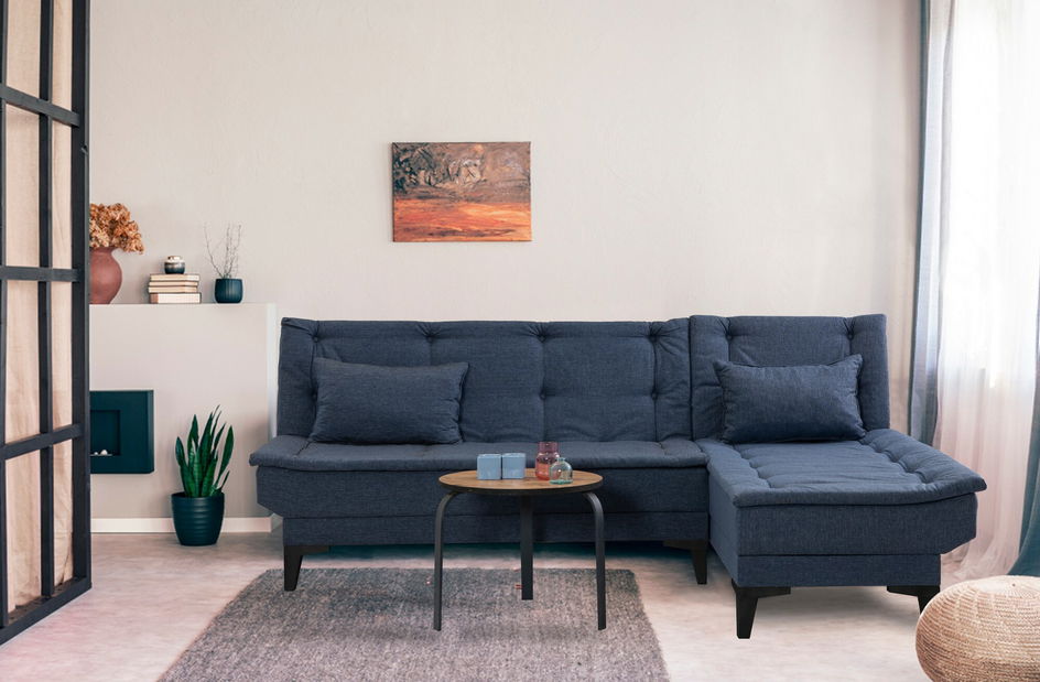 Sarokkanapé Santic (tengerészkék)