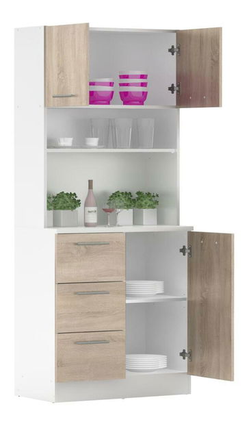 Kuhinjski kutak Lester NEW (bijela + hrast sonoma)