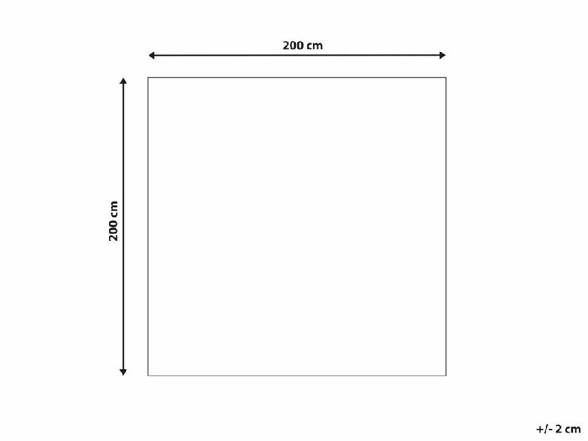 Koberec 200 x 200 cm Havrie (béžová)