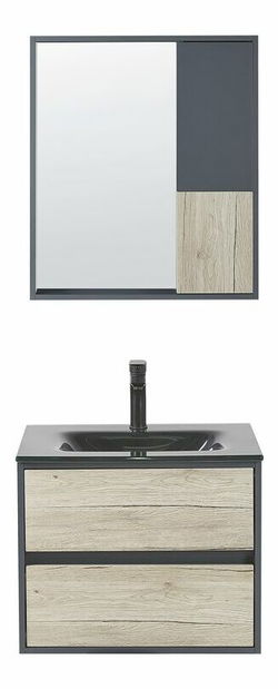 Fürdőszoba Topaz (világos fa + szürke) 