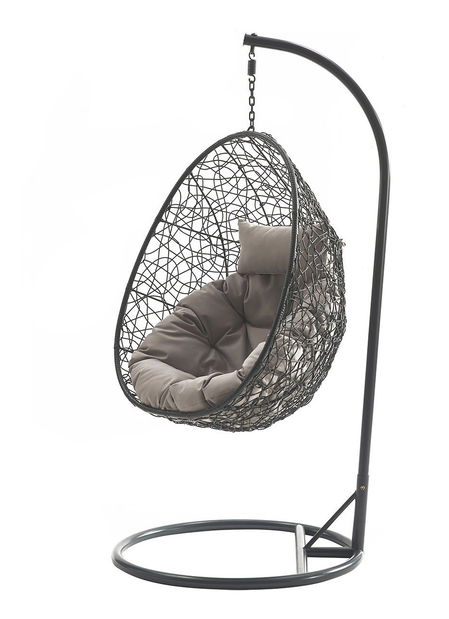 Viseća fotelja Musika (prirodna + krem)