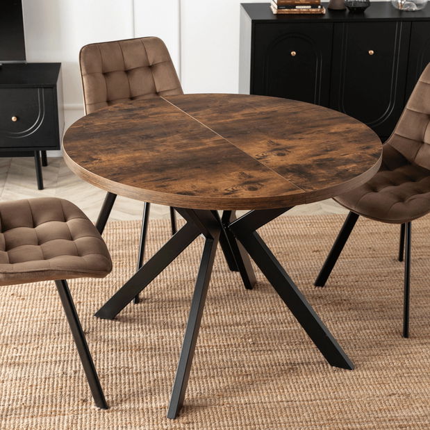 Széthúzható étkezőasztal Lavar (rusztikus tölgy) (4-10 fő részére)