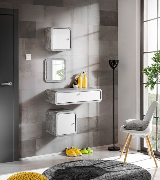 Előszoba Waneta I 29 AJW WY1 (atelier + magasfényű fehér)