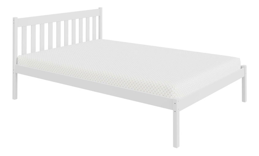 Detská posteľ 140x200 cm Kingsley (biela) (s roštom)