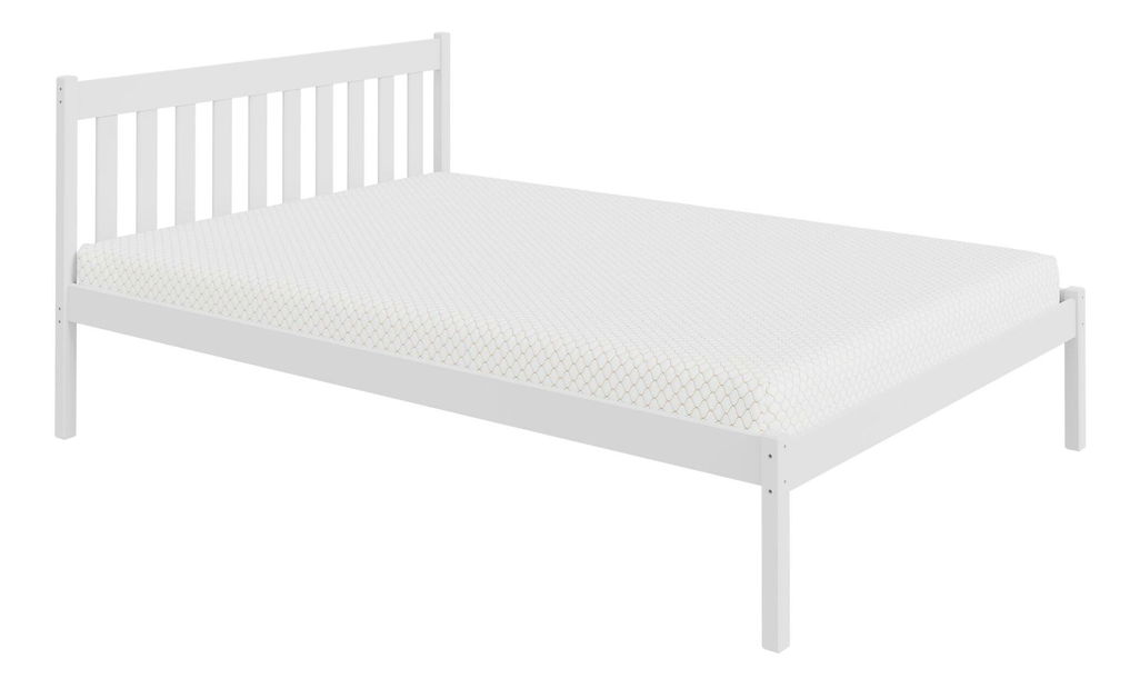 Detská posteľ 140x200 cm Kingsley (biela) (s roštom)