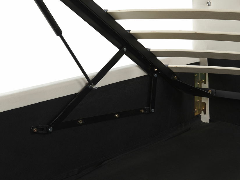 Bračni krevet 140 cm AMESIA (bež) (s podnicom i prostorom za odlaganje)