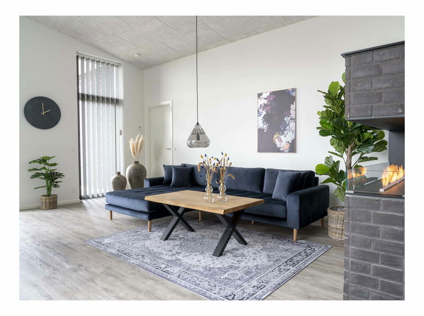 Rohová sedacia súprava (L) Lvaveriaora (tmavomodrá)