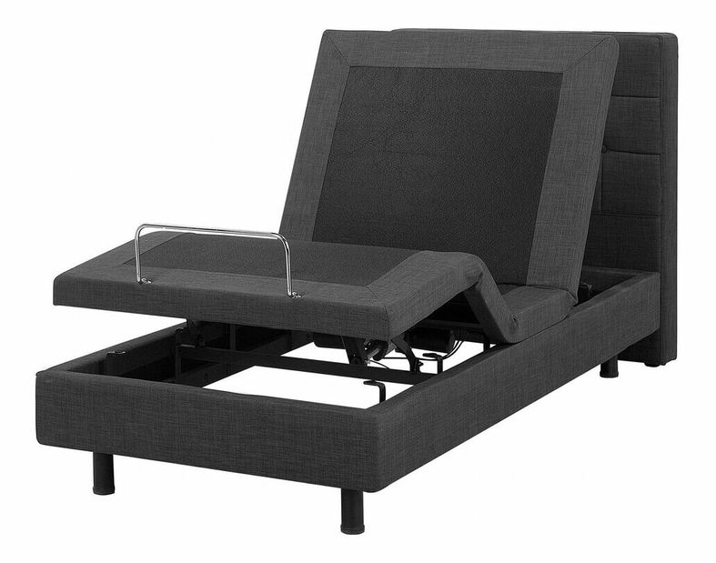 Jednolôžková posteľ 90 cm DUCHE (sivá)