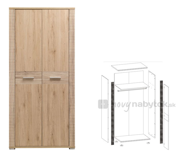 Šatníková skriňa Nicol NC 21