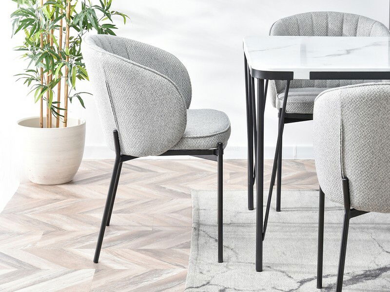 Scaun Felix (gri + auriu)