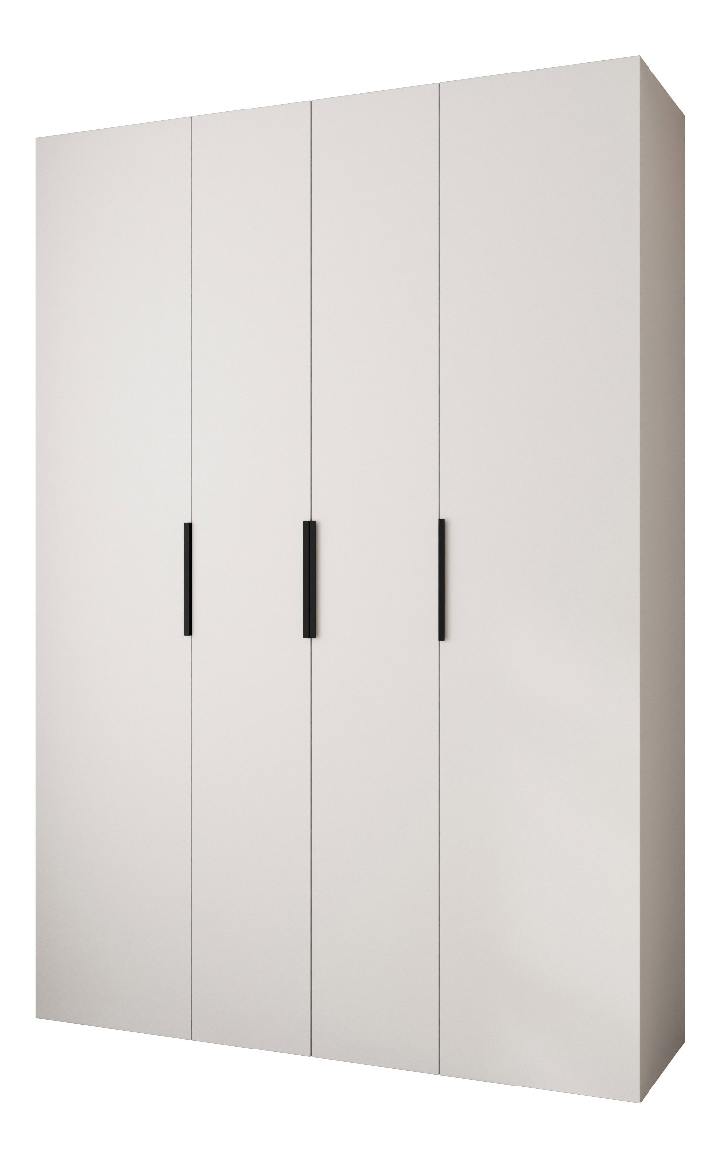 Šatníková skriňa 180 cm Carmela 50-4 (biela + čierna)