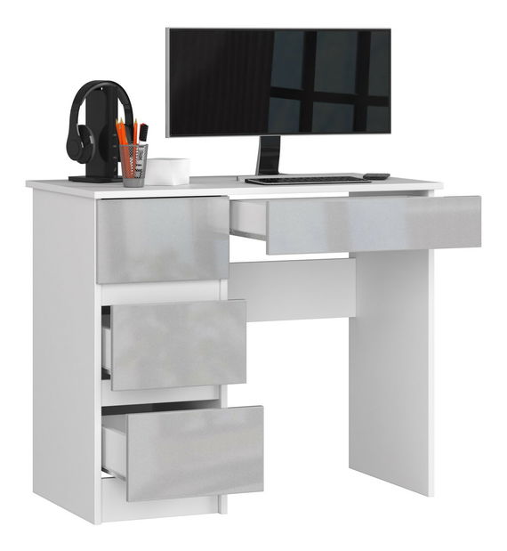 PC stolík Benicio II (metalický lesk) (L)