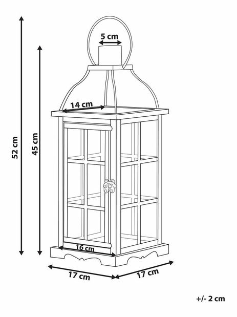Sfeșnic 52 cm Carsten (Negru)