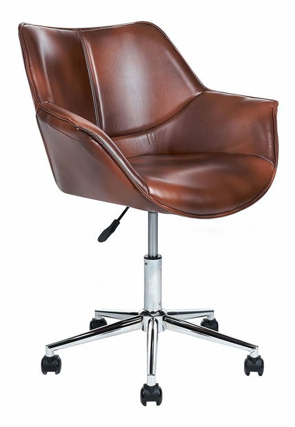 Kancelárska stolička Newza (hnedá)