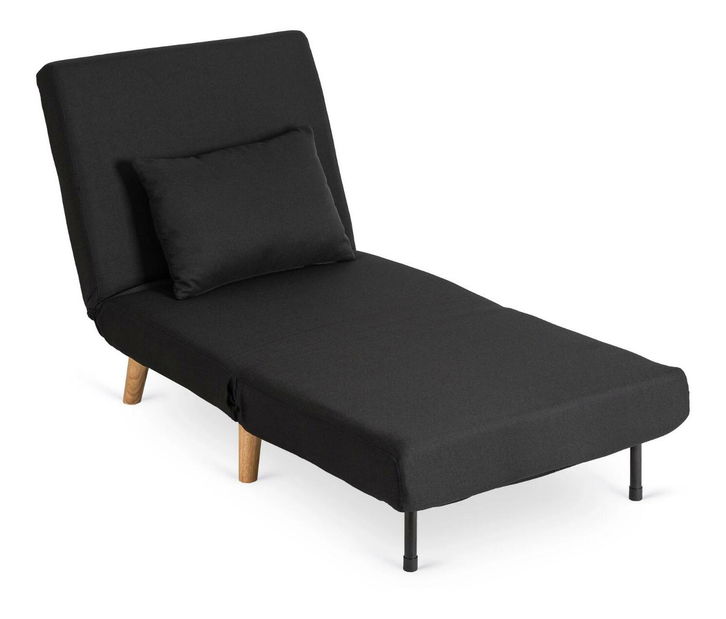 Fotoliu extensibil Motecacleta 1 (negru) 