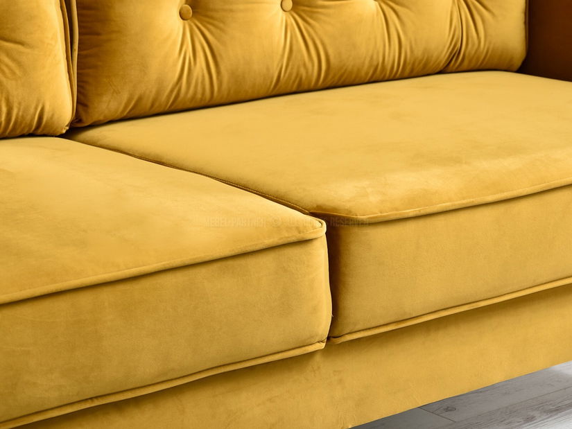 Kétszemélyes kanapé Legacion (fekete)