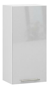 Dulap superior de bucătărie Ozara W40 H720 (alb + metalic lucios)