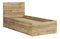 Egyszemélyes ágy 90 cm Tetrix 15 (wotan tölgy) (ágyráccsal) (tárolóhellyel)