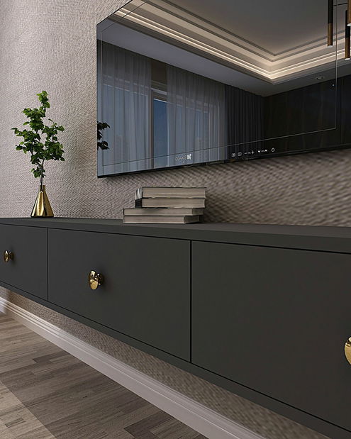 TV stolík/skrinka Zulia (antracit)