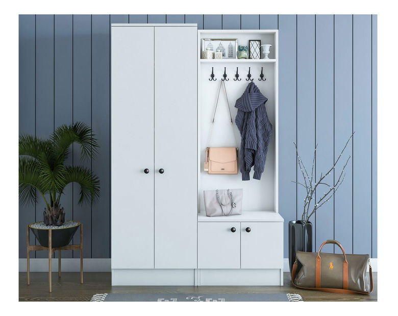 Előszoba fal Maui M11 (fehér) 