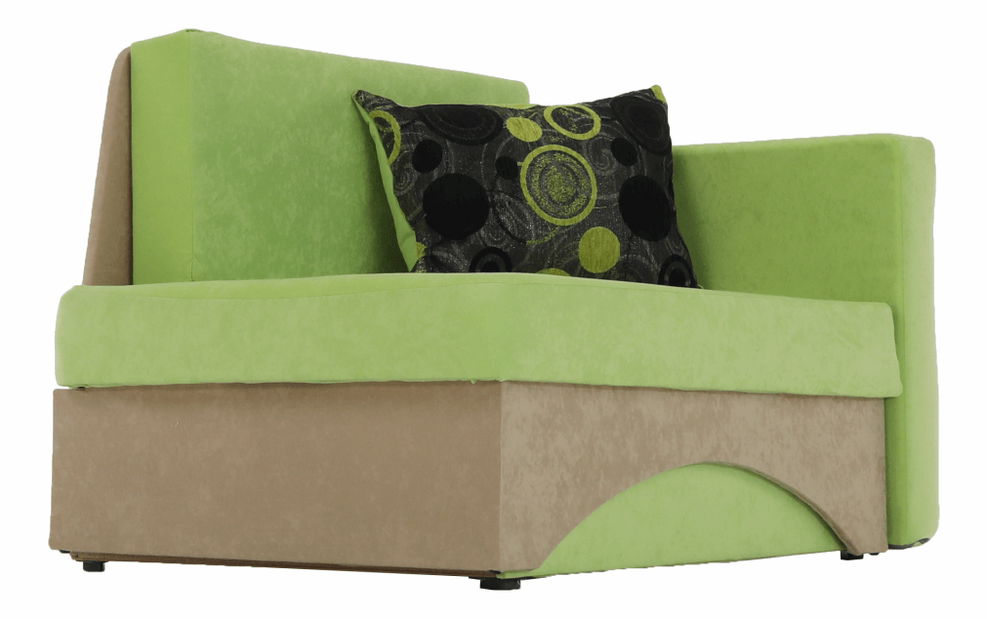 Kanapé gyerekeknek Kubos zöld + bézs (J)