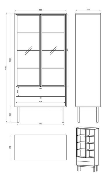 Vitrin Oscar O1 (portlandi fekete kőris)