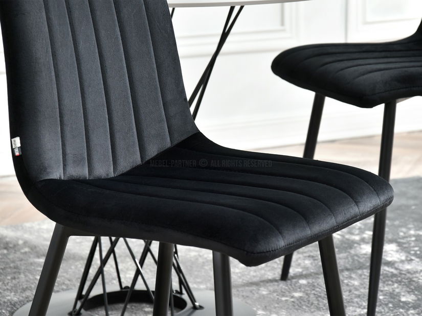 Stolička Mia (čierna + medená)