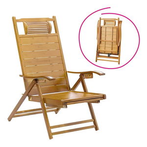 Fotoliu de grădină Verdone (natural + bambus)