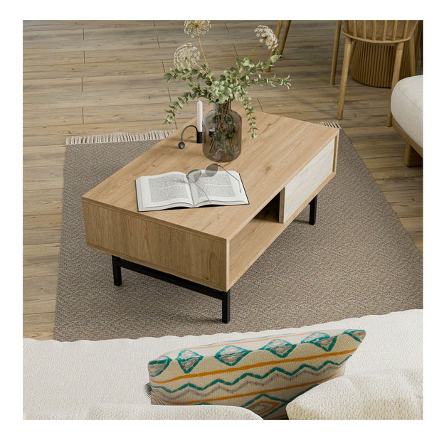 Konferenčný stolík Diamon K (dubový travertín)